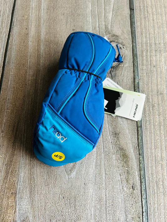 Head size 4-6yrs kids winter gloves, blue, insulated mittens, waterproof, new with tags