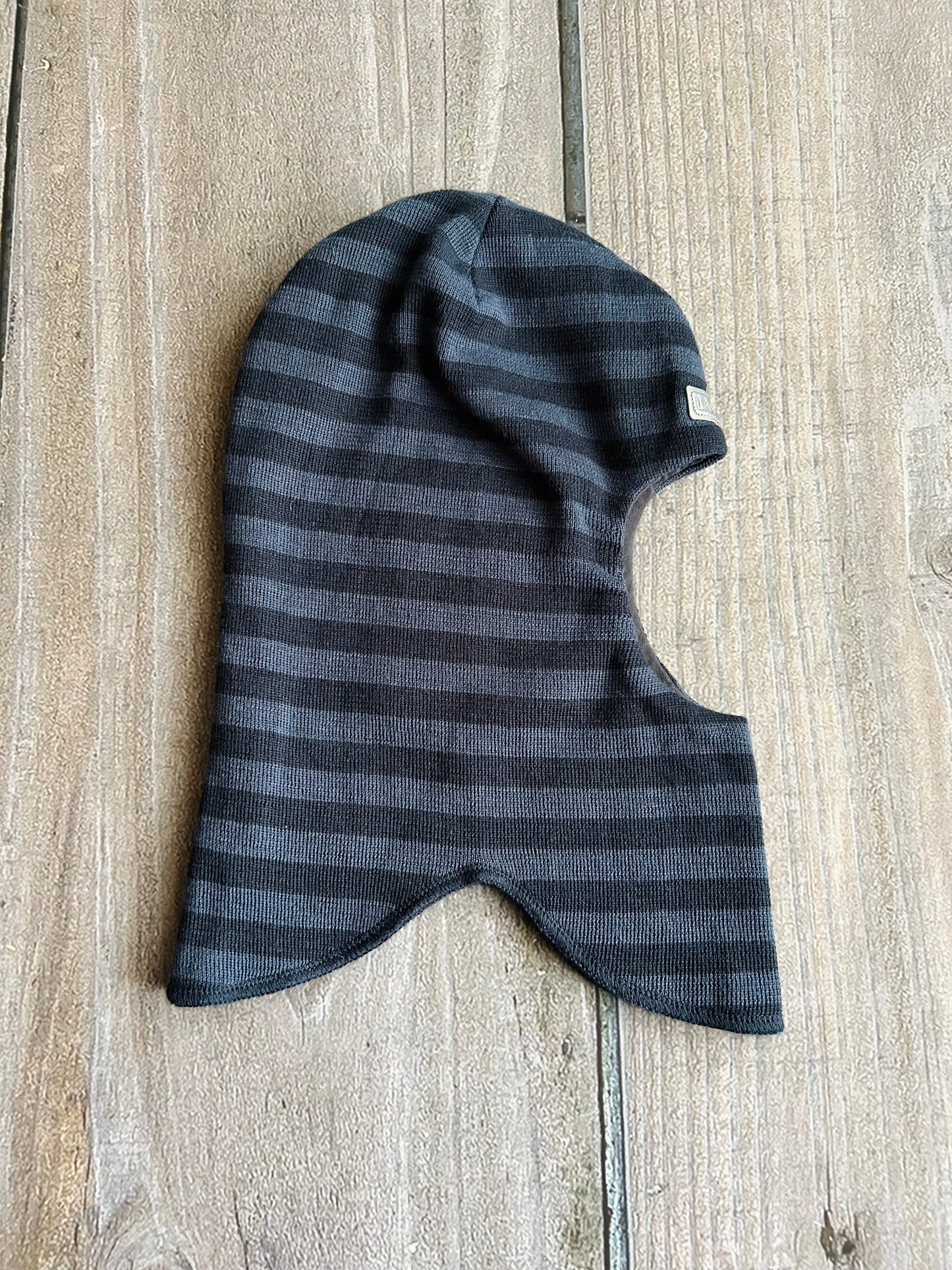 Lassie by Reima (Finland) size L 54-56 kids winter hat, boys balaclava, grey stripes