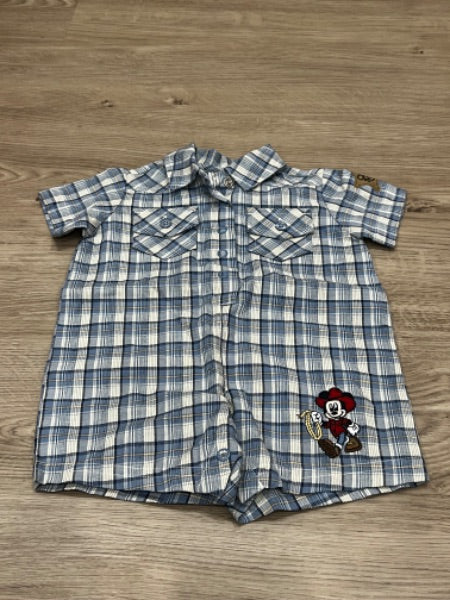 BNWT, Disney, Mickey Mouse Western Romper, size 3mos, Kids 3 Month (0-3M)