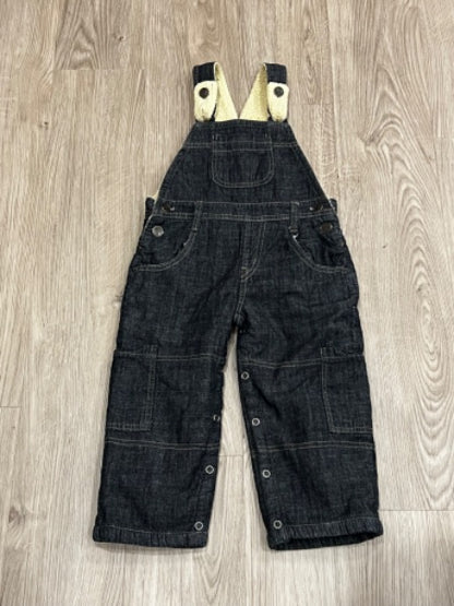 KK-Rabbit, Black denim, Fully Lined Overalls, size 2/3, VGUC, Kids 2T