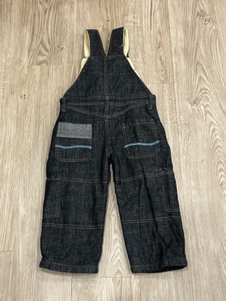 KK-Rabbit, Black denim, Fully Lined Overalls, size 2/3, VGUC, Kids 2T