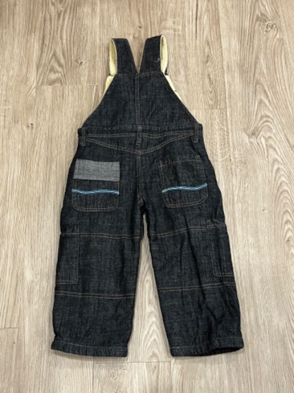 KK-Rabbit, Black denim, Fully Lined Overalls, size 2/3, VGUC, Kids 2T