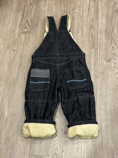 KK-Rabbit, Black denim, Fully Lined Overalls, size 2/3, VGUC, Kids 2T