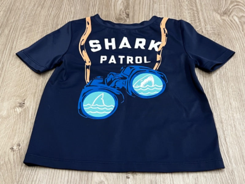 Old Navy, Shark Patrol, Rash guard Swim top, size 2T, VGUC, Kids 2T