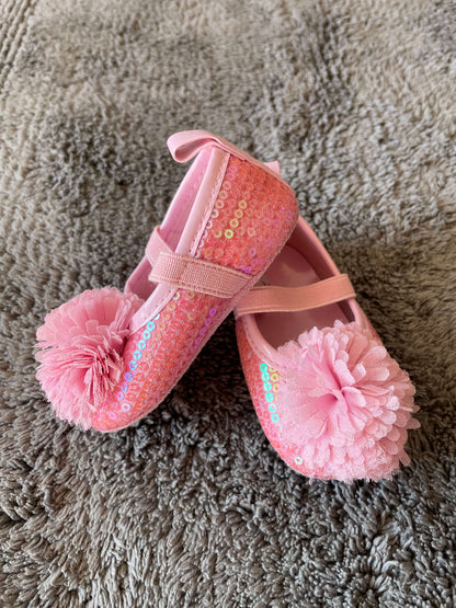 Pink sparkly shoes 6-9 months , Shoes 3 (Baby: 0-12 mth)