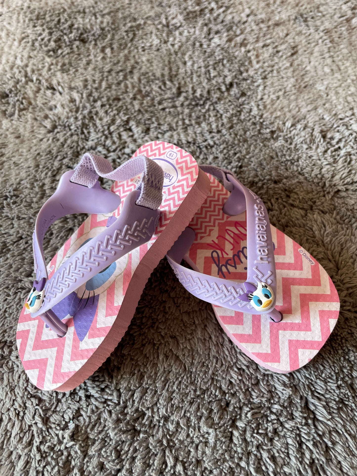 Havaianas Disney Daisy Duck size 5 flip flops, Shoes 5 (Walkers:12-24 mth)