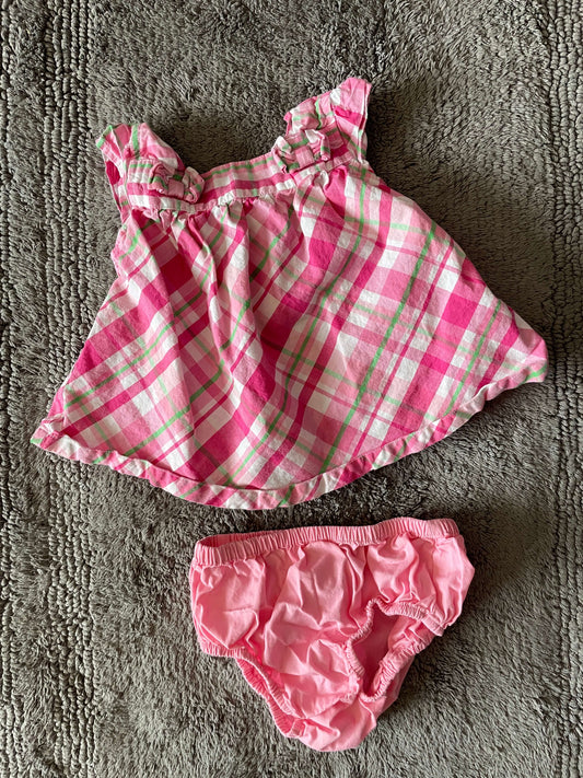 Gymboree 12-18 months pink tank with diaper cover , Kids 18 Month (12-18M)