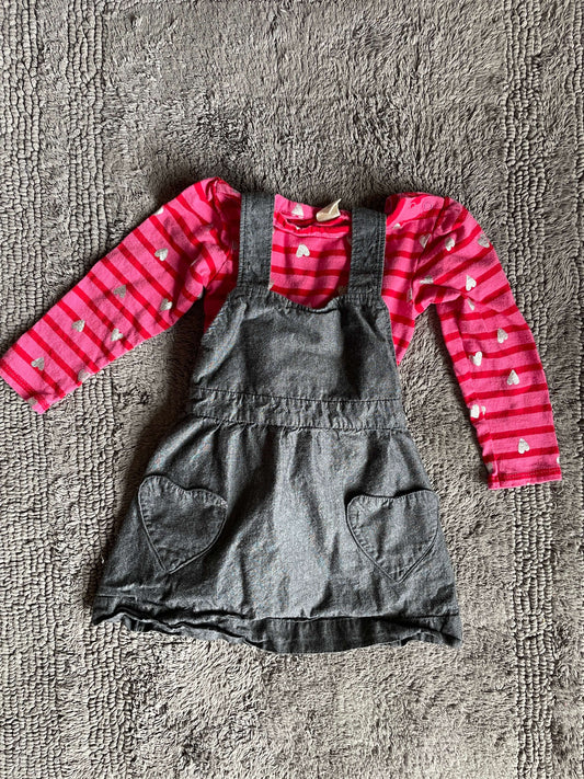 12 month heart shirt and dress , Kids 12 Month (9-12M)