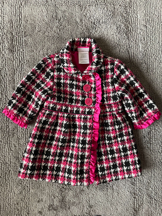 Adorable 12M pink/black/white jacket , Kids 12 Month (9-12M)