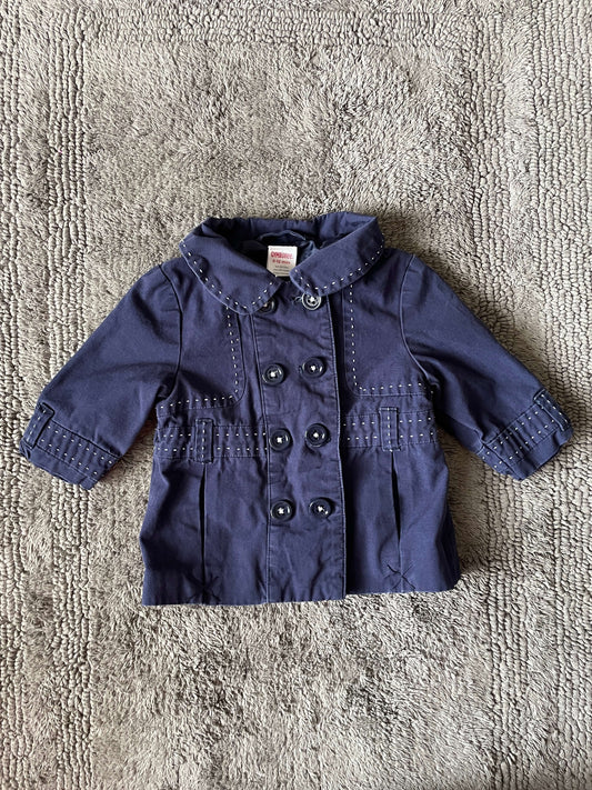 Gymboree 6-12M navy blue jacket with buttons , Kids 9 Month (6-9M)