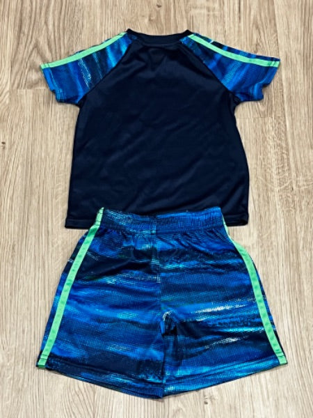 Koala Kids, Play Ball short outfit, blue/green, size 18-24mos, VGUC, Kids 24 Month (18-24M)