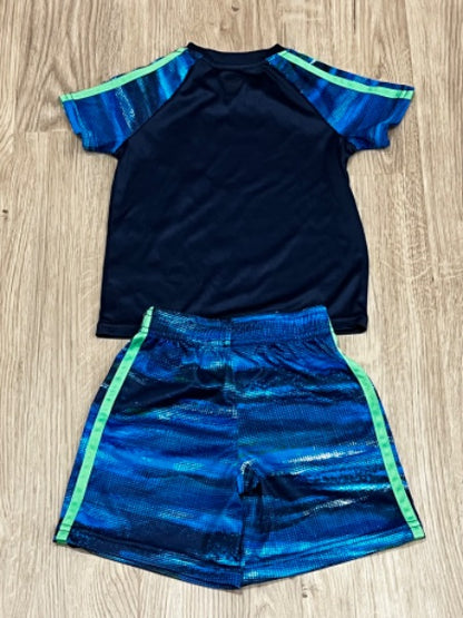 Koala Kids, Play Ball short outfit, blue/green, size 18-24mos, VGUC, Kids 24 Month (18-24M)
