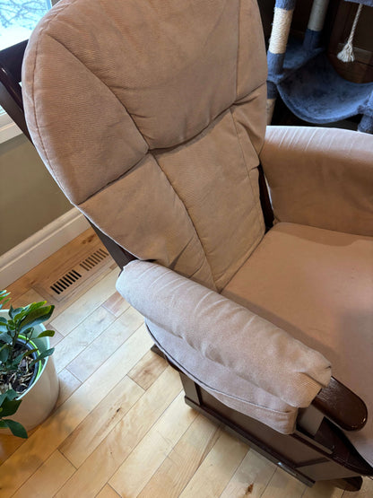 Eddie Bauer Glider rocking chair with matching ottoman
