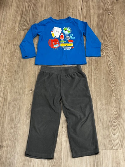 Boys Outfit, L/S T-shirt & Fleece pants, size 3T, VGUC, Kids 3T