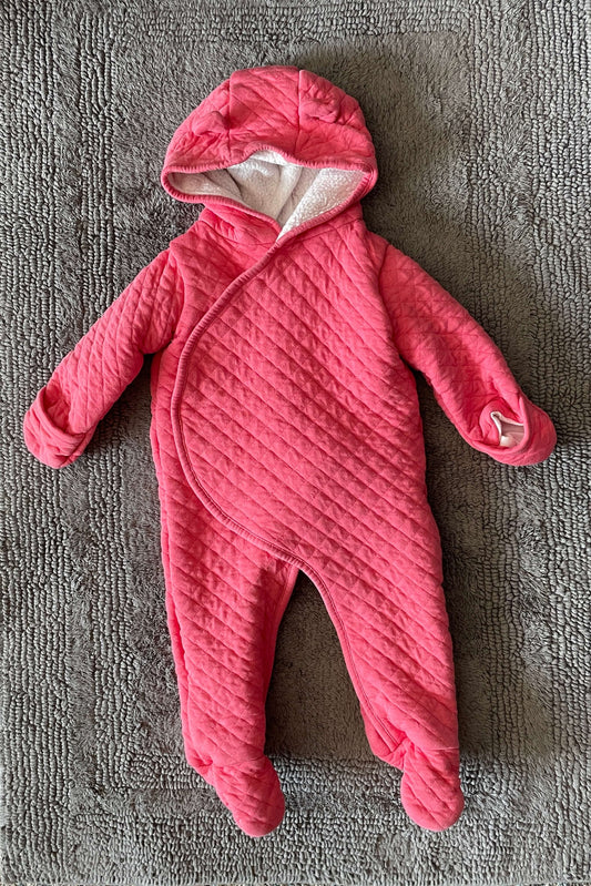 Carter's 9M pink quilted bunting suit, Kids 9 Month (6-9M)