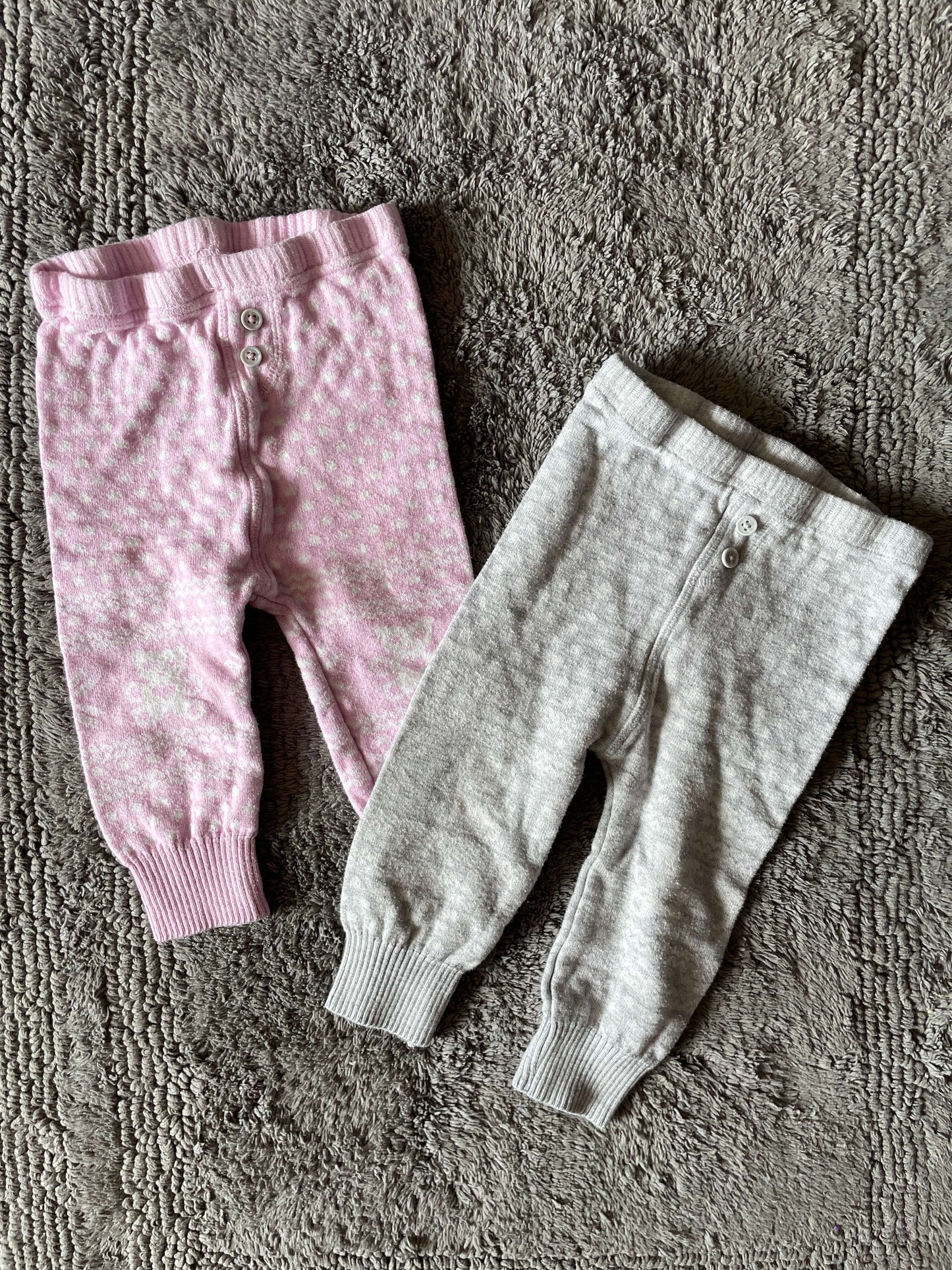 set of 2 George 6-12M winter leggings, Kids 9 Month (6-9M)