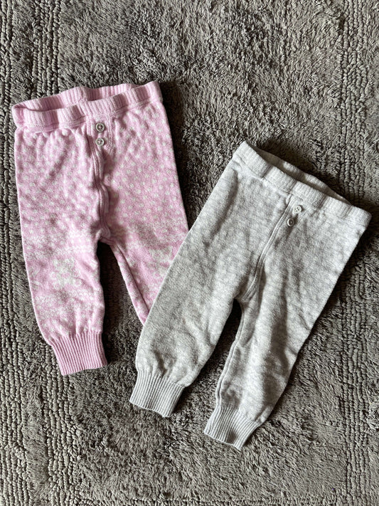 set of 2 George 6-12M winter leggings, Kids 9 Month (6-9M)