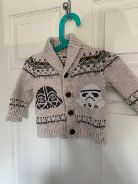 Gap StarWars Cardigan, 6-12 months , Kids 12 Month (9-12M)