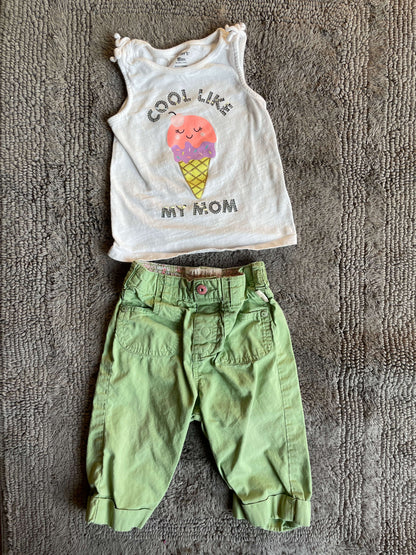 18M "Cool like my mom" outfit, Kids 18 Month (12-18M)