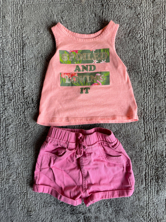 "spoiled and loving it" 2 piece set 12-18M, Kids 18 Month (12-18M)