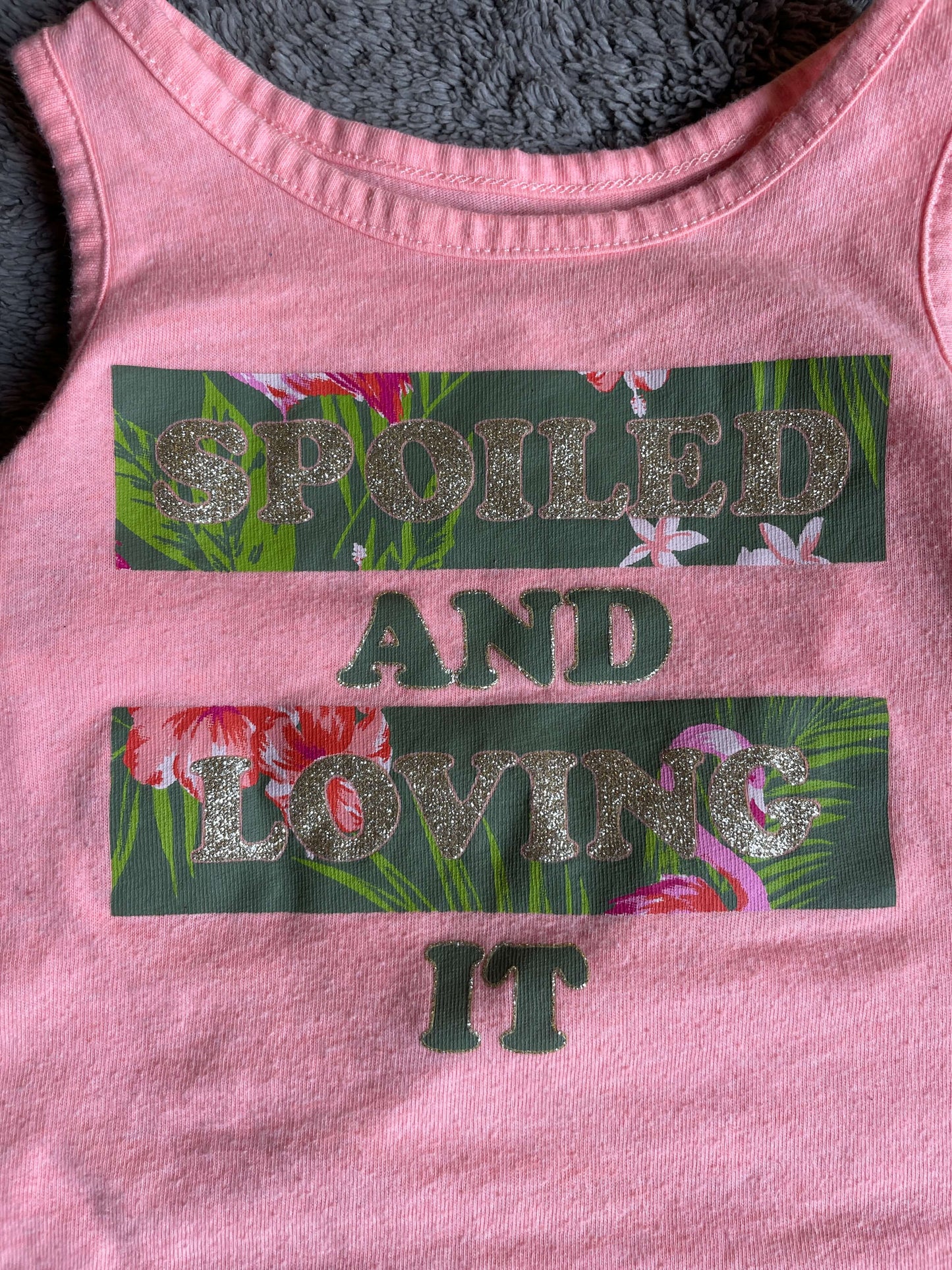 "spoiled and loving it" 2 piece set 12-18M, Kids 18 Month (12-18M)