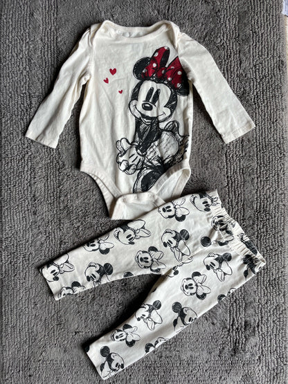 Disney Baby Gap 12-18M Minnie Mouse 2 piece outfit, Kids 18 Month (12-18M)