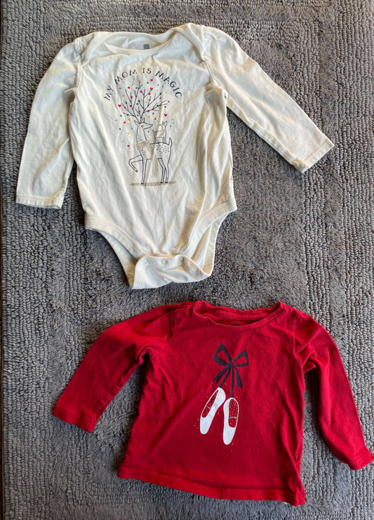 Baby Gap 18-24M Christmas onesie and shirt, Kids 24 Month (18-24M)