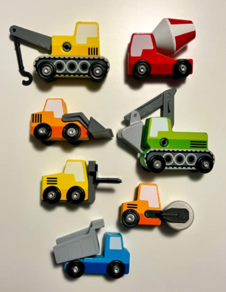 Melissa & Doug Wooden Construction Vehicles