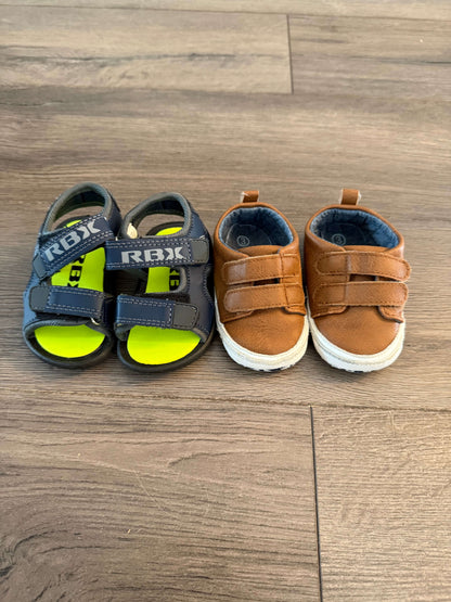 Size 3 Shoe Bundle: Sandals and Soft Bottom Zelcro Shoe, Shoes 3 (Baby: 0-12 mth)