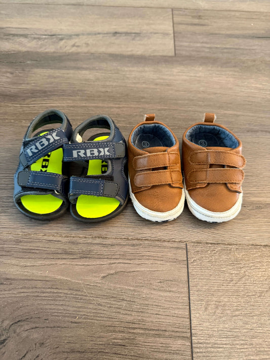 Size 3 Shoe Bundle: Sandals and Soft Bottom Zelcro Shoe, Shoes 3 (Baby: 0-12 mth)