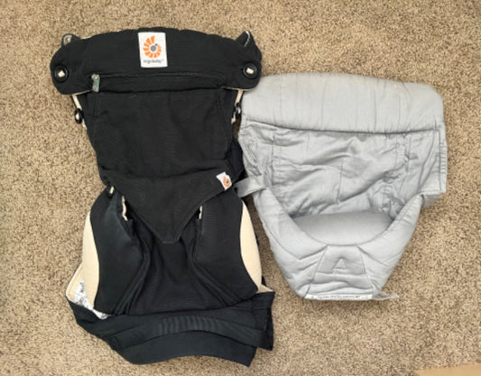 Ergobaby 360 multi position baby carrier, with infant insert.