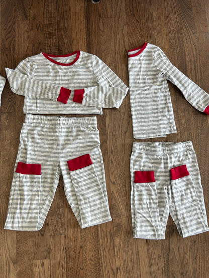 Family Matching Christmas Pajamas (Adult S + M, Kids 4/5 + 6/7), Kids 4/4T