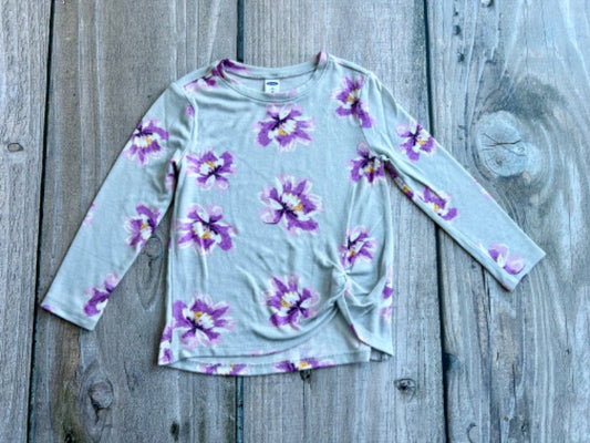 Old Navy size 4 girls twist knot light weight floral sweater, Kids 4/4T