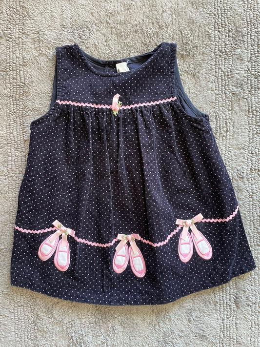 24M Navy blue ballet shoe dress, Kids 24 Month (18-24M)
