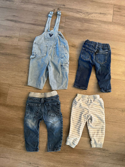 4pc Pants/Overalls Bundle 12-18m, Kids 18 Month (12-18M)