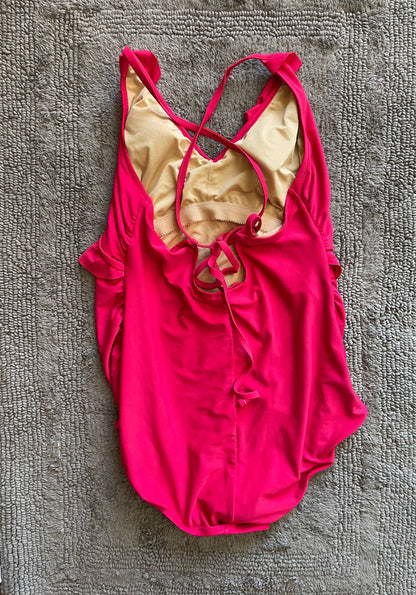 Old Navy size L pink maternity swimsuit, Maternity L (12-14)