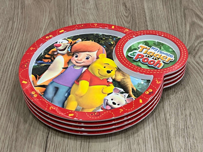 Disney’s Winnie the Pooh Kids divided plates (x4)