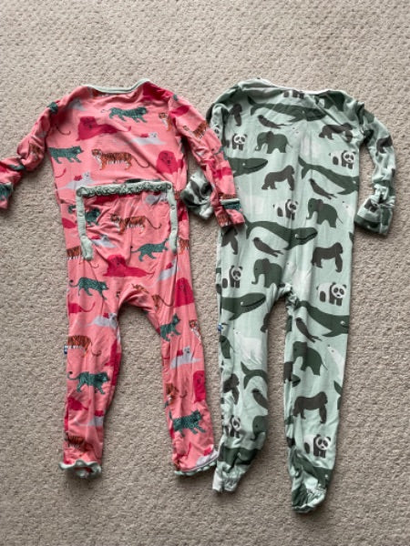 KicKee Pants - 2 zipper pajamas, animal motif