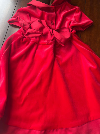 Cutest Red Collared Dress, Kids 3T