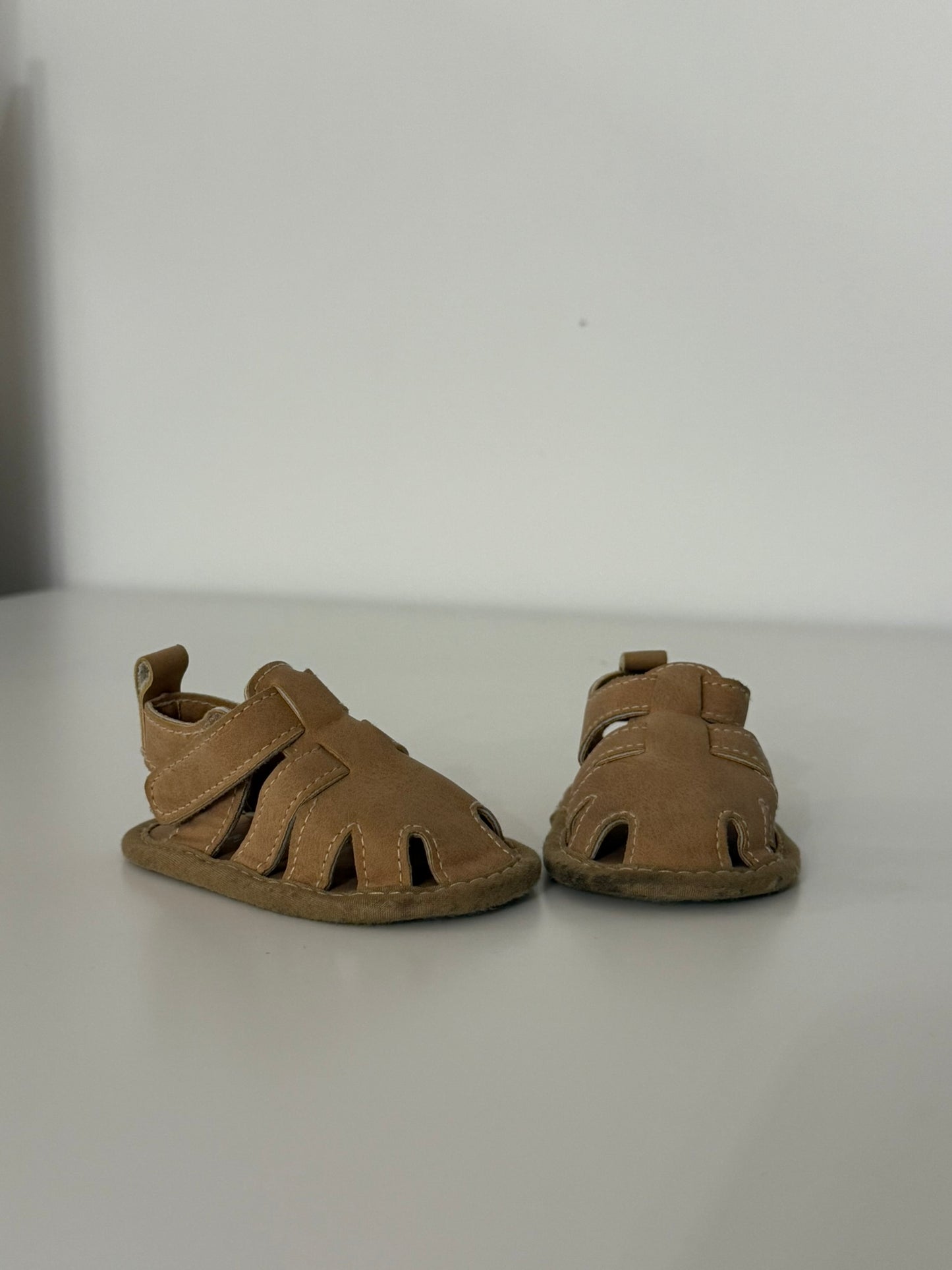 Little Me brand Beige Sandals, Shoes 1 (Baby: 0-12 mth)