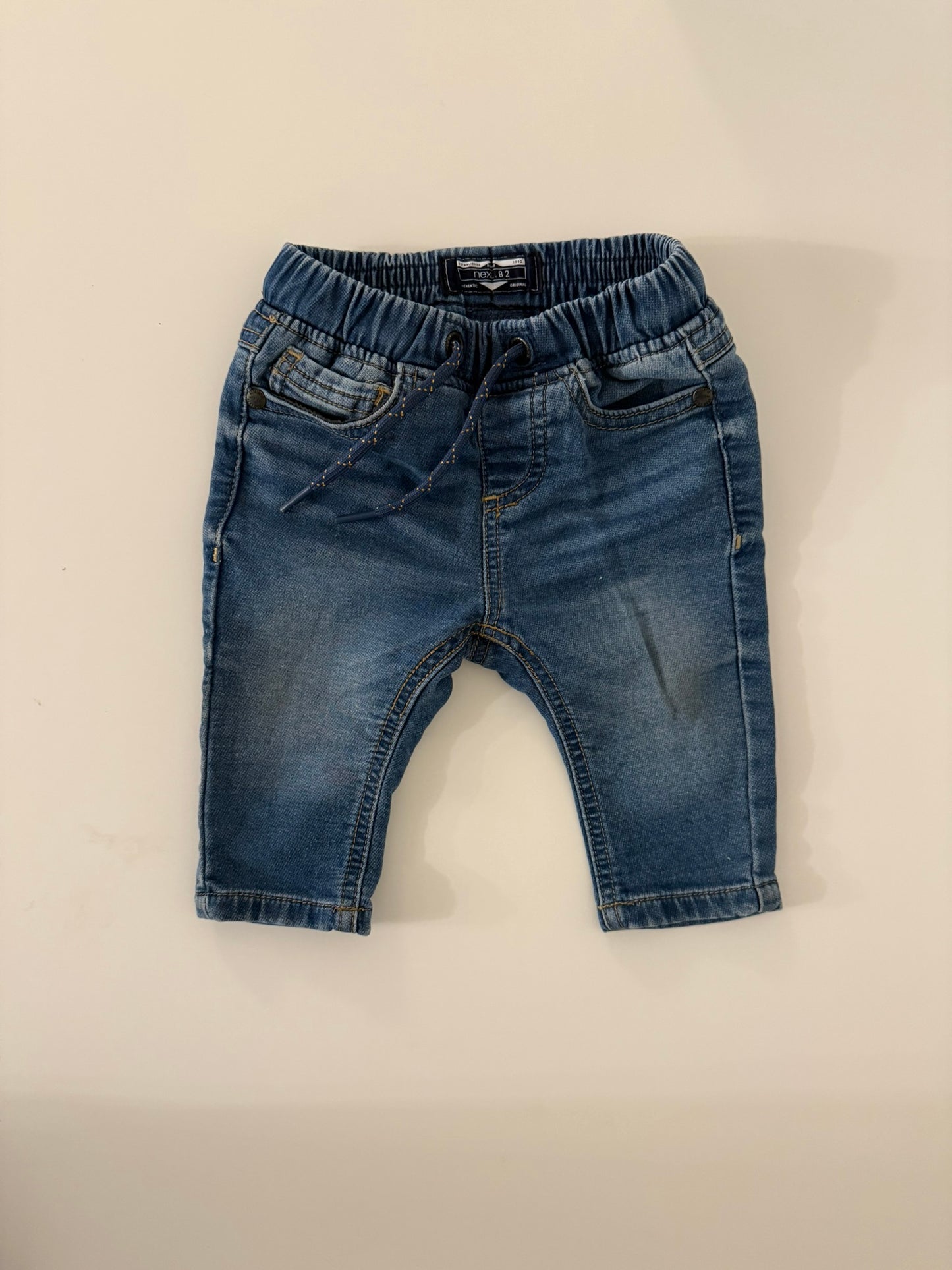 Next Jeans Light wash pattern, Kids 6 Month (3-6M)