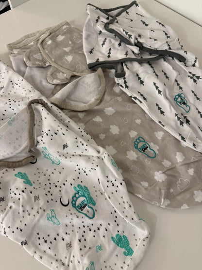 Baby Swaddle Blanket Wrap for Newborn & Infant 100% Breathable Cotton, 0-3 Months (Newborn)