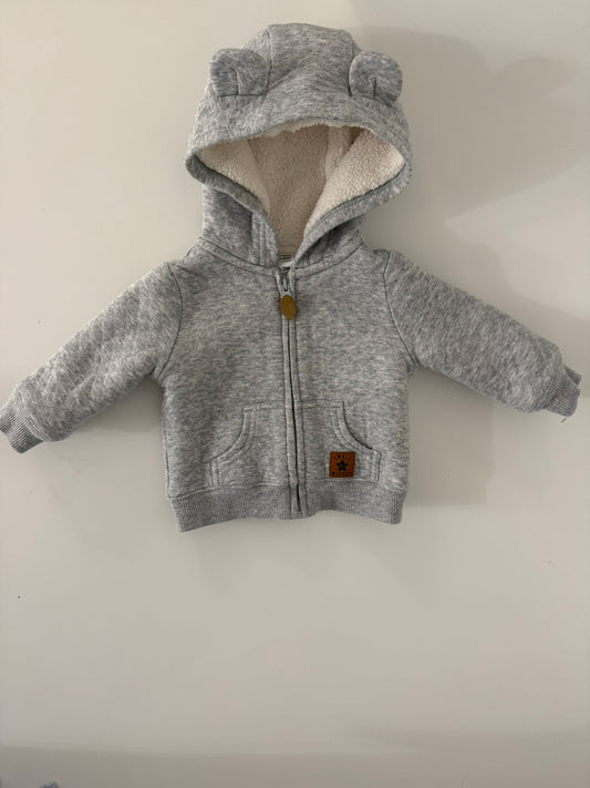 Simple Joys by Carter's Baby-Boys Hooded Sweater Jacket with Sherpa Lining, Kids 3 Month (0-3M)