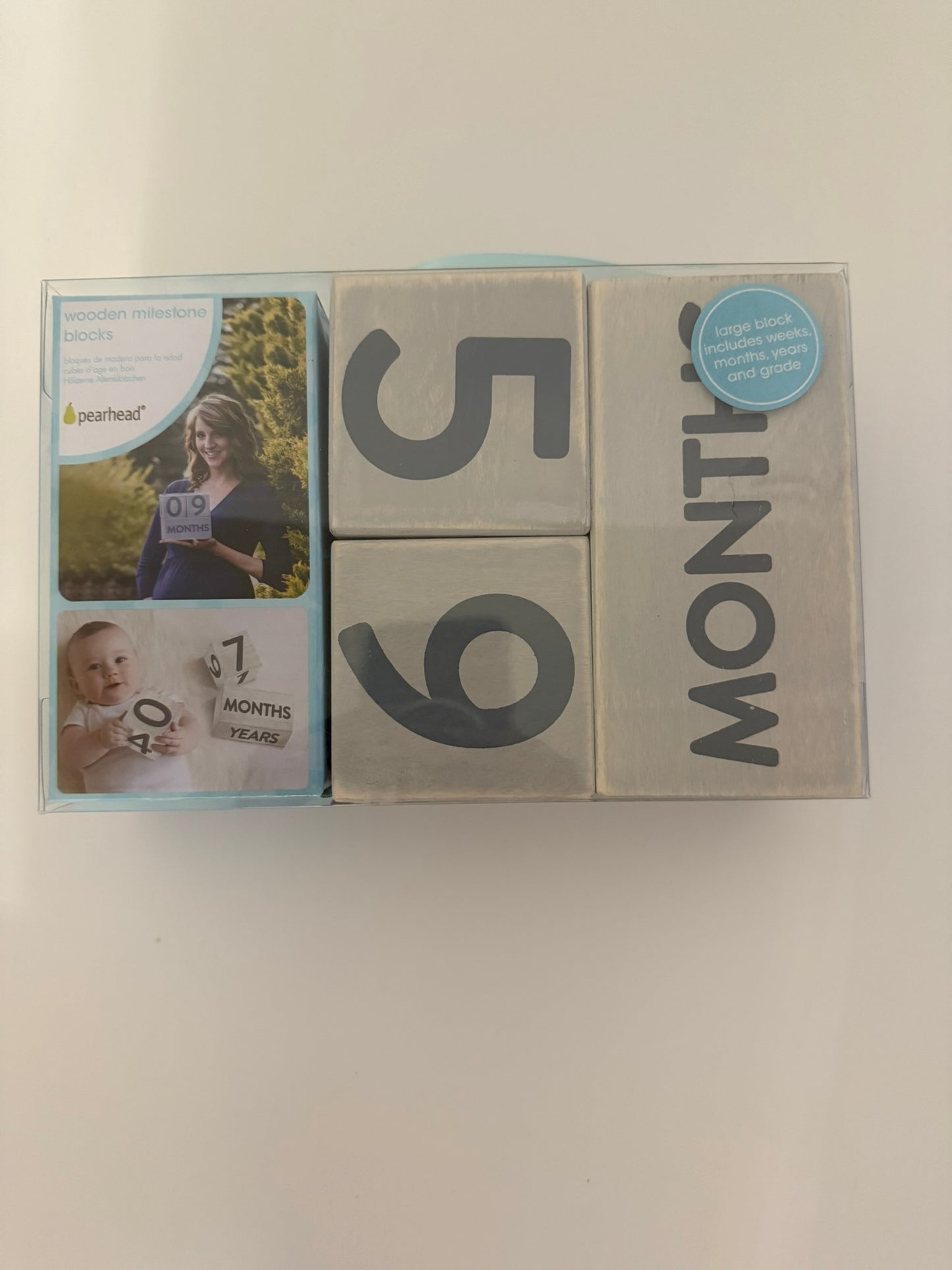 Pearhead - Wooden Age Block Set NEW WITH BOX