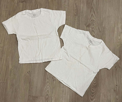 Boys, Set of Two, White Fruit of the Loom Undershirts / White T-shirts, size XS (4), VGUC, Kids 4/4T
