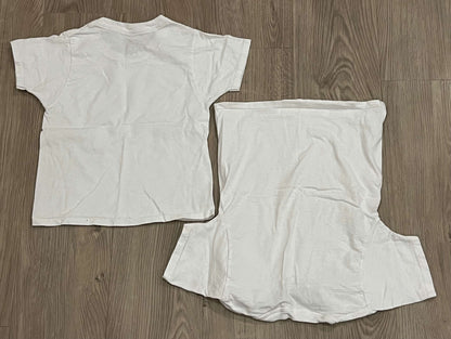 Boys, Set of Two, White Fruit of the Loom Undershirts / White T-shirts, size XS (4), VGUC, Kids 4/4T