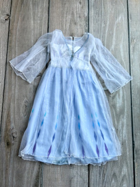 Authentic Disney Store size 5-6yrs girls Frozen Elsa dress, costume, like new