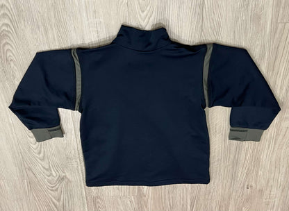 agoo brand, Boys Yoga Wear, Black Athletic Zip-Up Jacket with Greyish-Green Accents, size 3/4, VGUC, Kids 3T