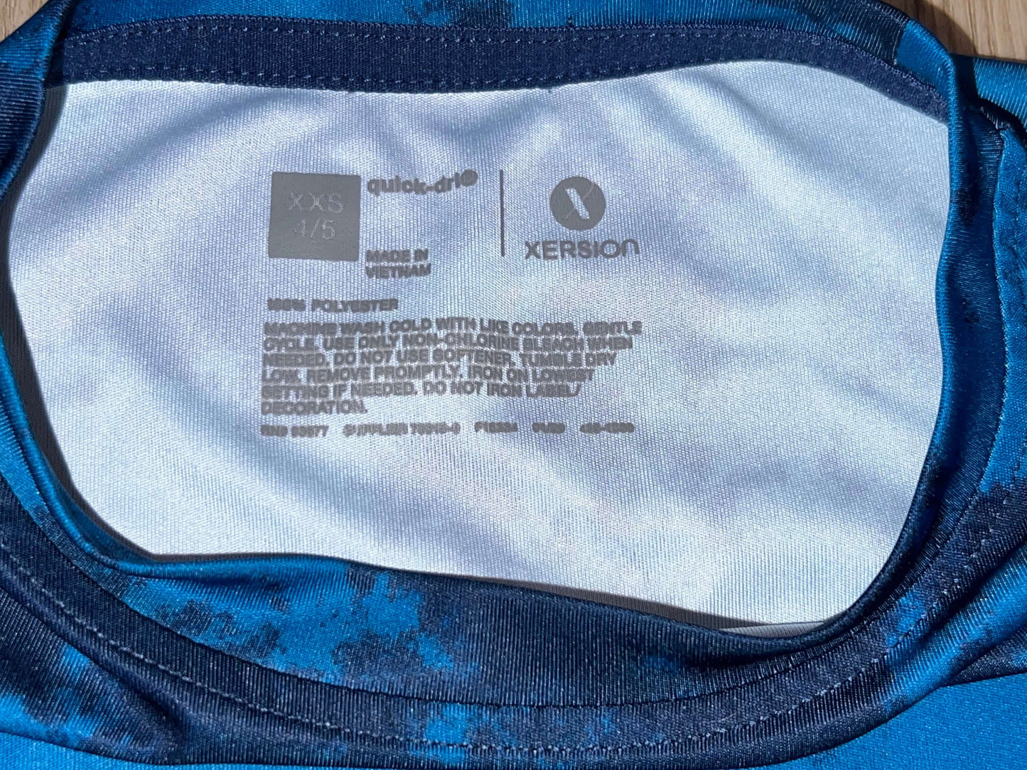 Boys Blue Camo “Know No Limits” T-shirt, Xersion brand, Size XS (4/5) , EUC, Kids 4/4T