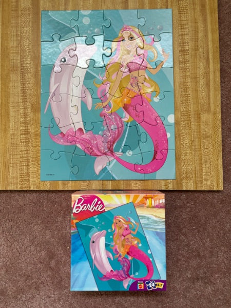 Frozen/Barbie puzzles